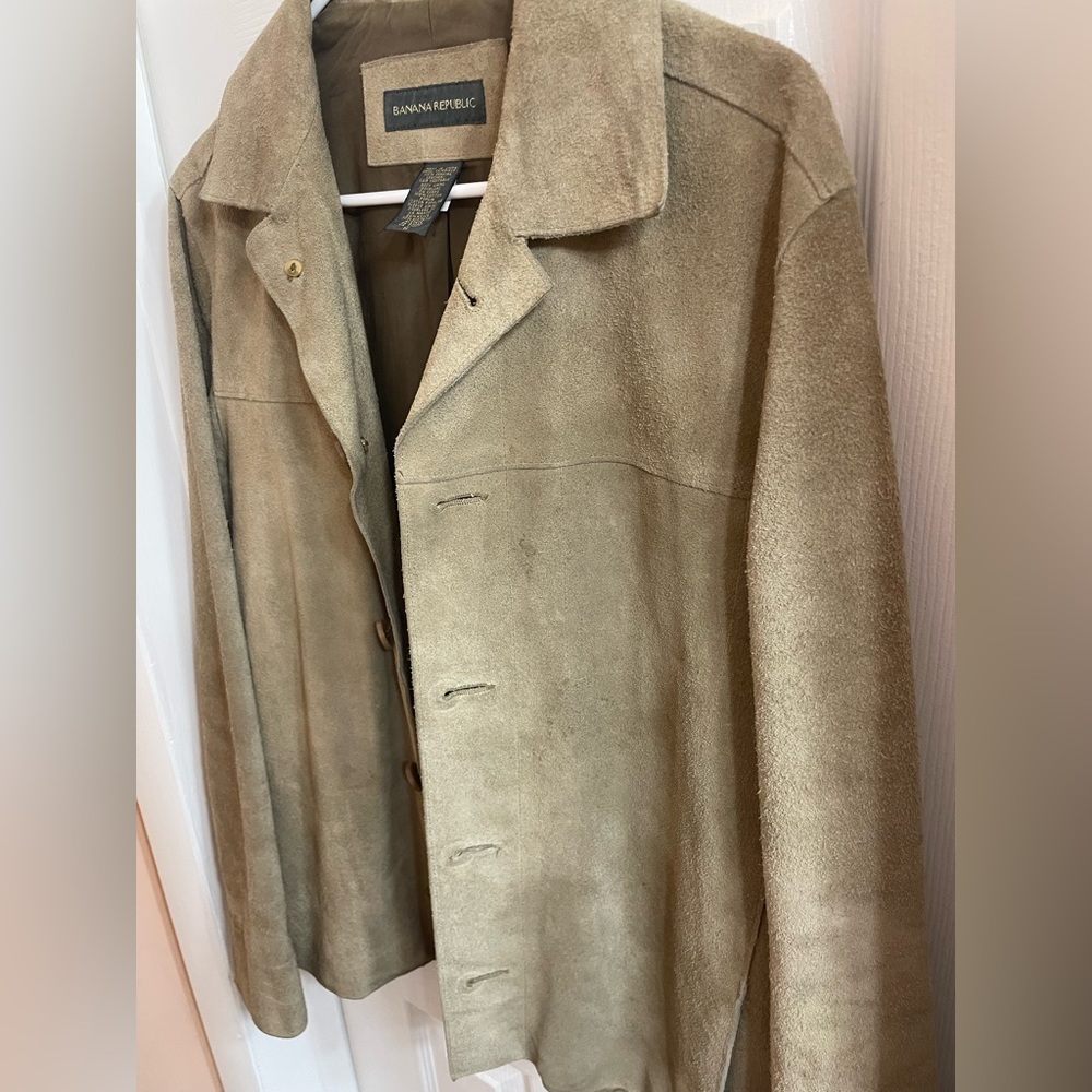 Banana Republic Vintage Tan Leather Jacket